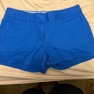 JCrew 3 inch blue shorts